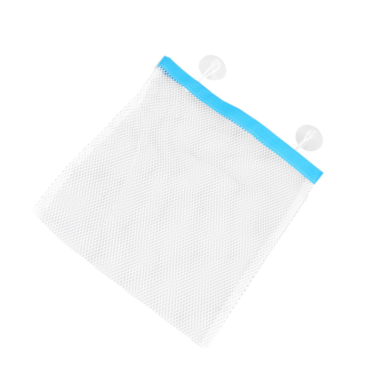 ibasenice Boy Girl Bath Toys Storage Mesh Bag with Strong Cups Pouch for Organizing Bath Toys for Tidy Bathtub Storage and Quick Access