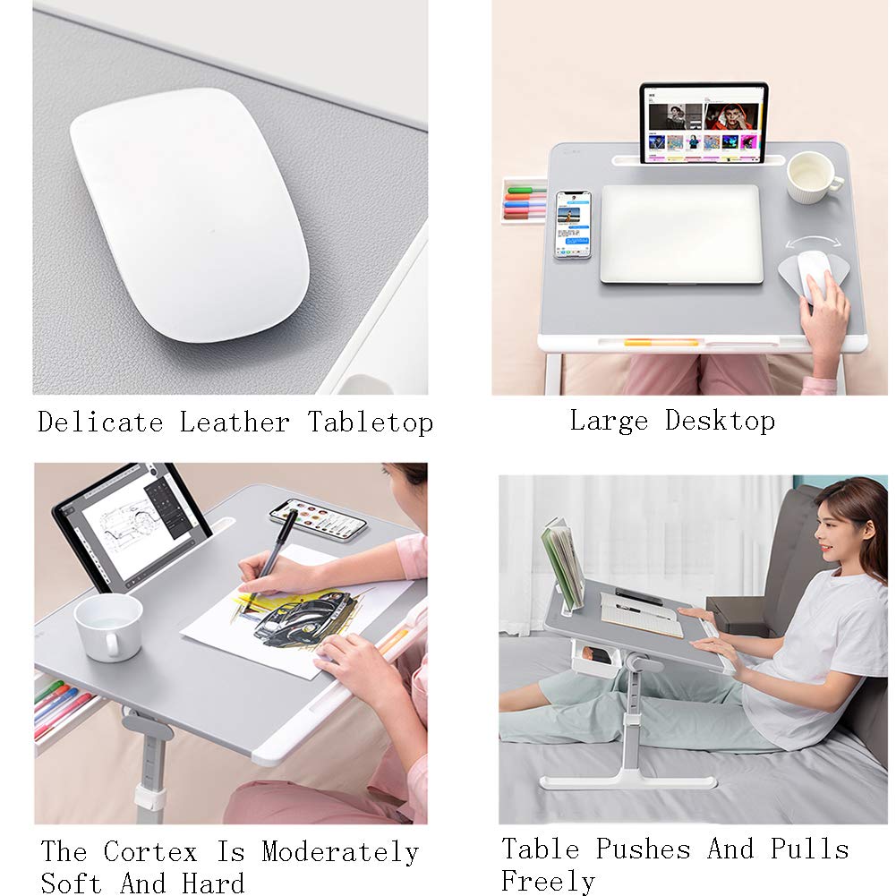 Supporto per Laptop Regolabile,Supporto PC Portatile Pieghevole Tavolo per PC,tavolino per Pc,Standing Desk,per Divano, Letto, Ufficio E Picnic