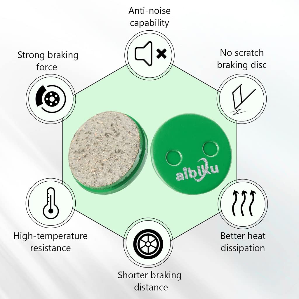aibiku 2 Paare Keramik bremsbeläge für Xiaomi M365 Electric Scooter - E Scooter Zubehör Einzelteile