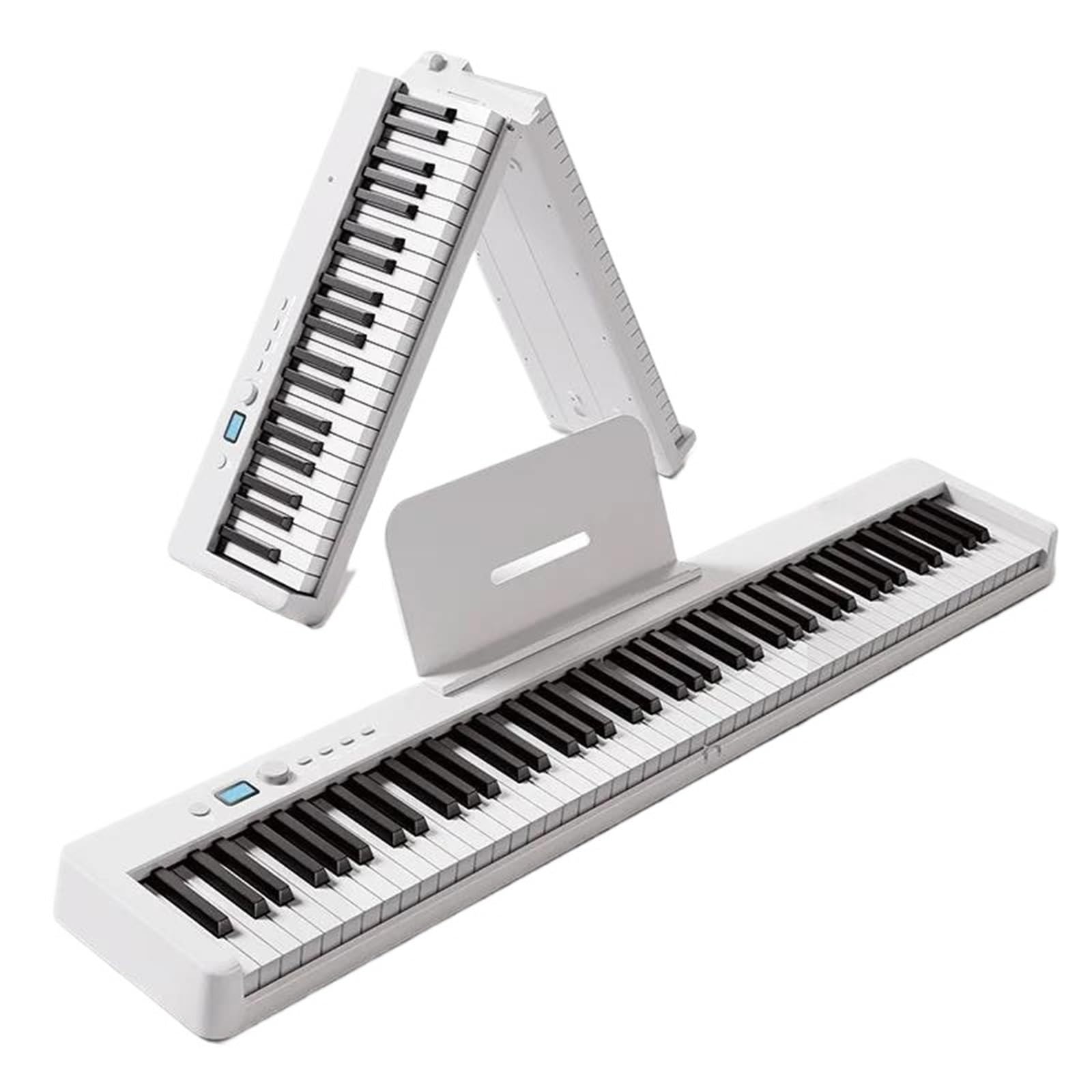 Profesjonalne Pianino Elektroniczne 88 Klawiszowy Składany Kontroler Elektronicznego Pianina Prawdziwa Klawiatura Muzyczna Dla Dorosłych Łatwa Do Grania(Type4)