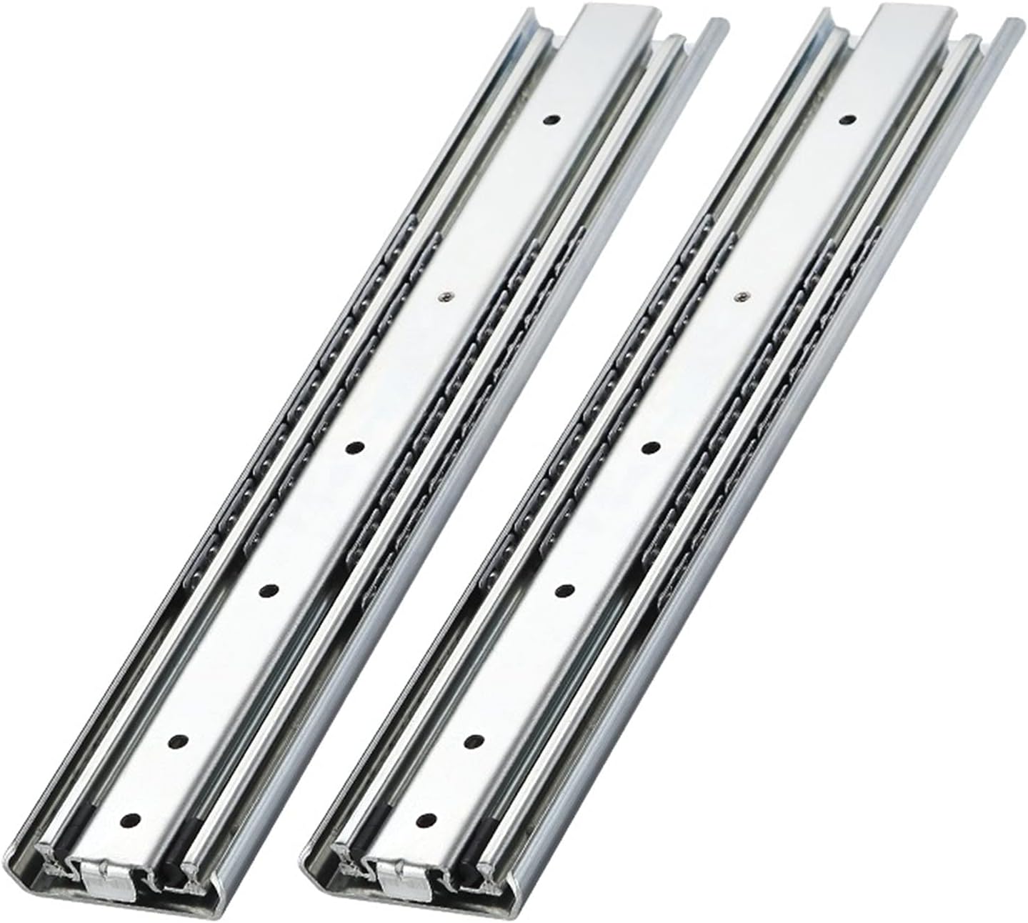 Side Mounted Drawer Rail, 150KG Ball Bearing Three Fold Full Extension