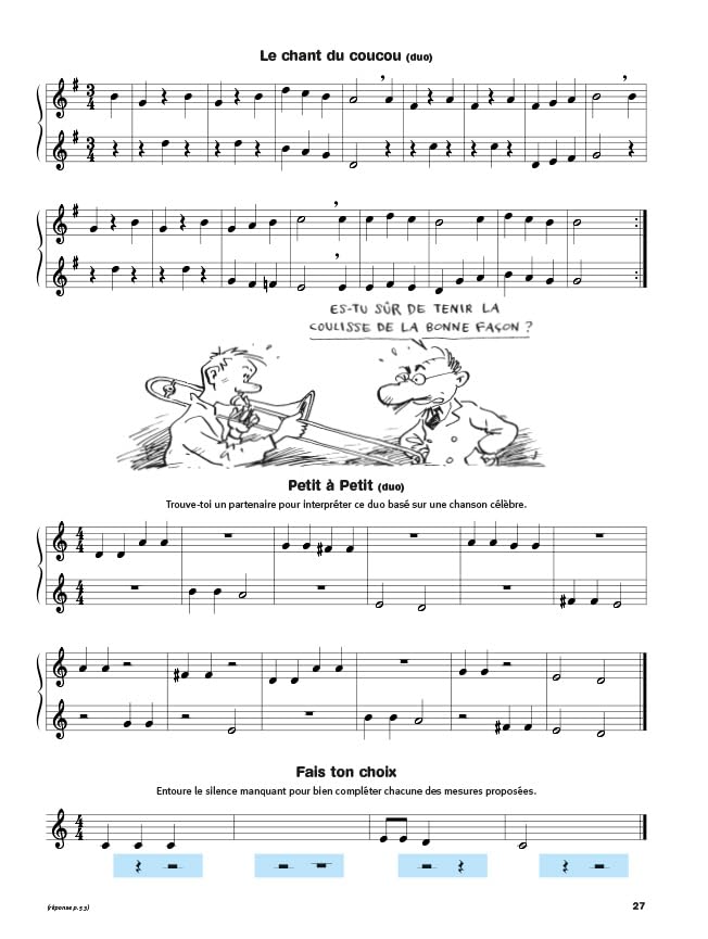 Méthode de trombone Écouter lire & jouer 1 Clé de Sol partition et support audio en ligne - 4