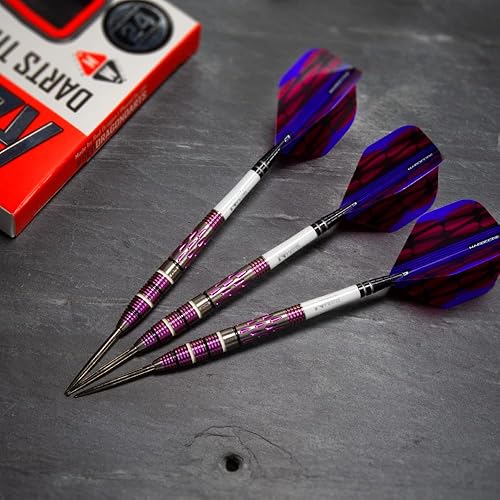 Miniatura 2 de RED DRAGON Artura Shocking Series - Juego de dardos de tungsteno prémium con vuelos y tallos