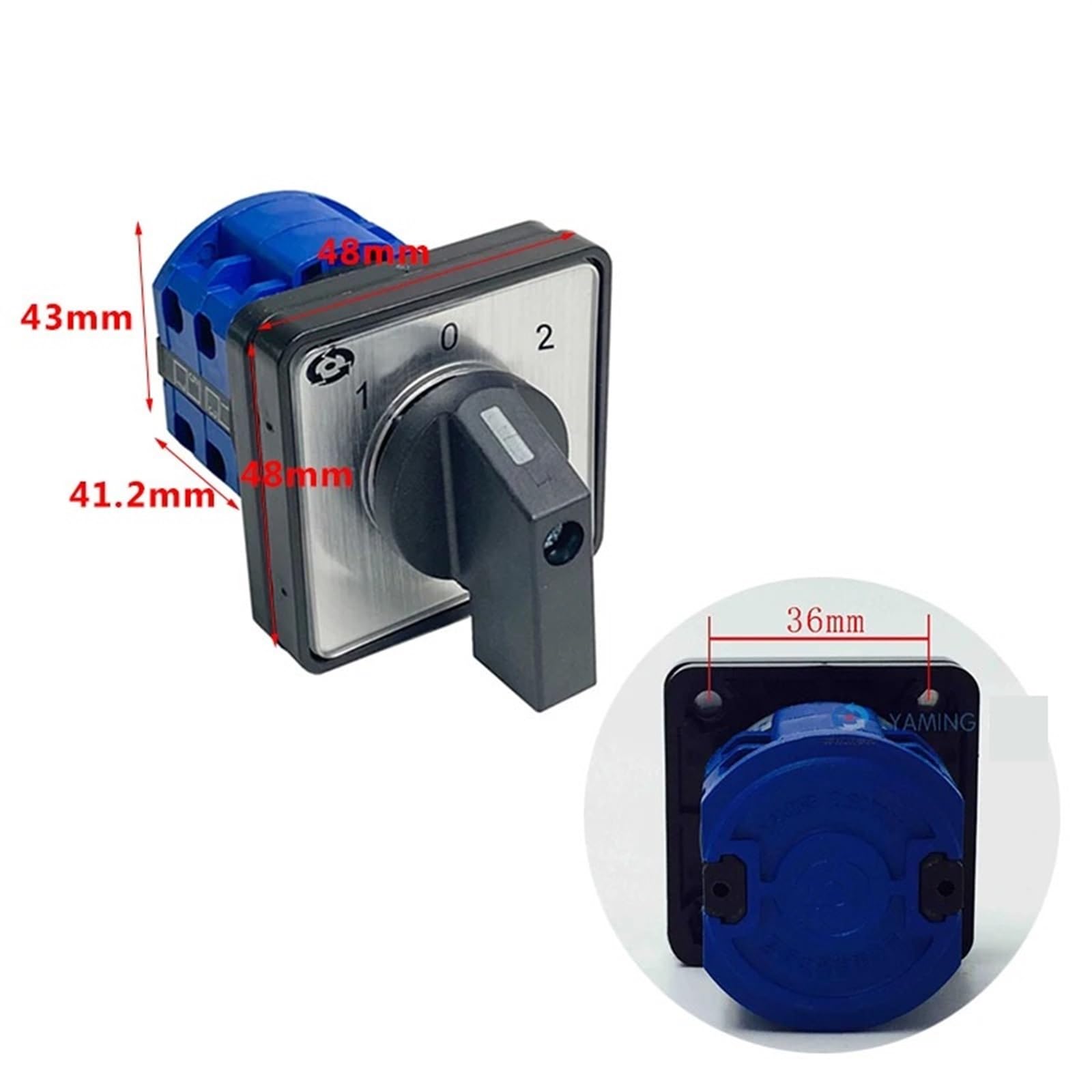 LW28-20 LW26-20 YMW26 serie Elettrica 2/3/4 Posizione 8 Terminali Commutatore a Camma Rotante con Viti Strumento Utile 660 V 20 A * 2 pz(Self-return)