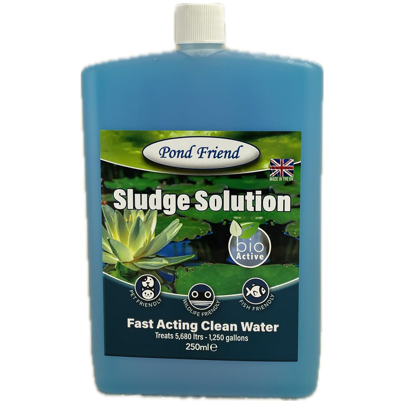 Pond Friend Sludge Solution Reduces Organic Waste Using Friendly Bacteria That Naturally Consume Silt