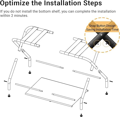 Miniatura 2 de Dunatou Portaequipajes plegable de acero con estante de almacenamiento, soporte de equipaje de acero para habitación de invitados, hotel,