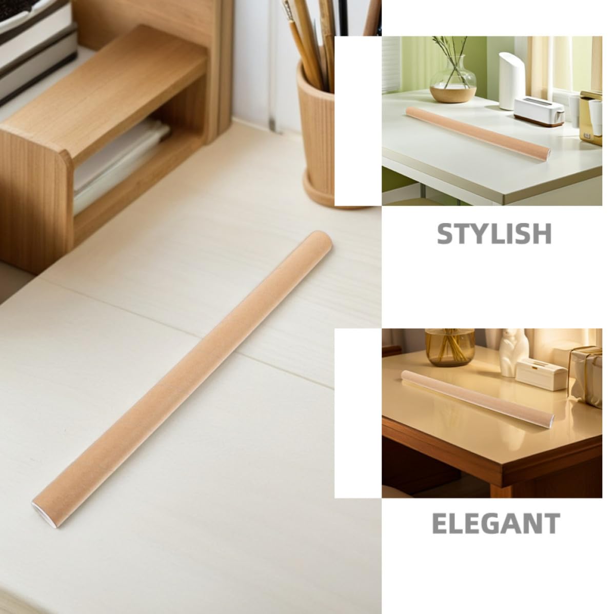 Zerodeko Lot de 2 Tubes en Carton Kraft pour Affiches et Posters, Tube Porte-affiches Rond