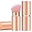 Falliny Retractable Kabuki Makeup Brush, Angled Travel Powder Blush Brush Foundation Makeup Brush with Cover for Blush, Sunscreen,Bronzer, Buffing, Concealer,Highlighter, Powder Cosmetics