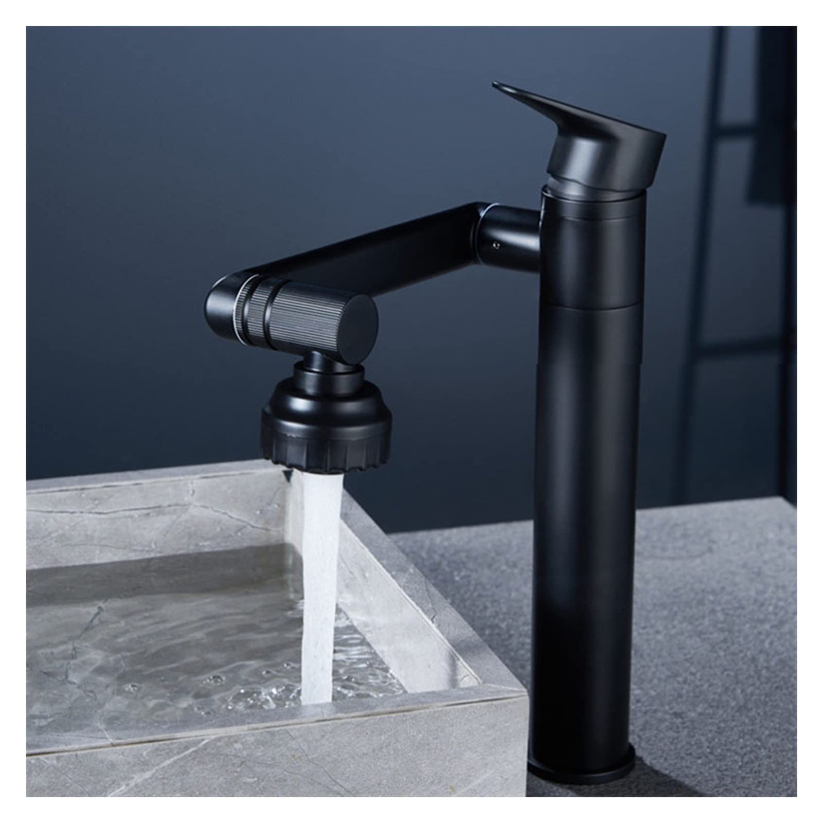Mélangeur anti-éclaboussures avec robinet de lavabo rotatif pour évier de bain