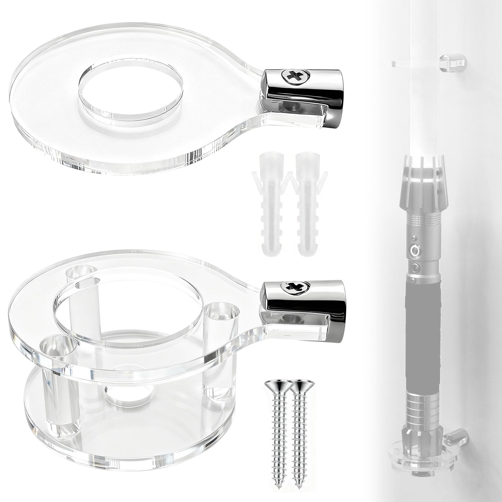 SzSFQ Acrylic Light Saber Wall Mount Vertical (Transparen)