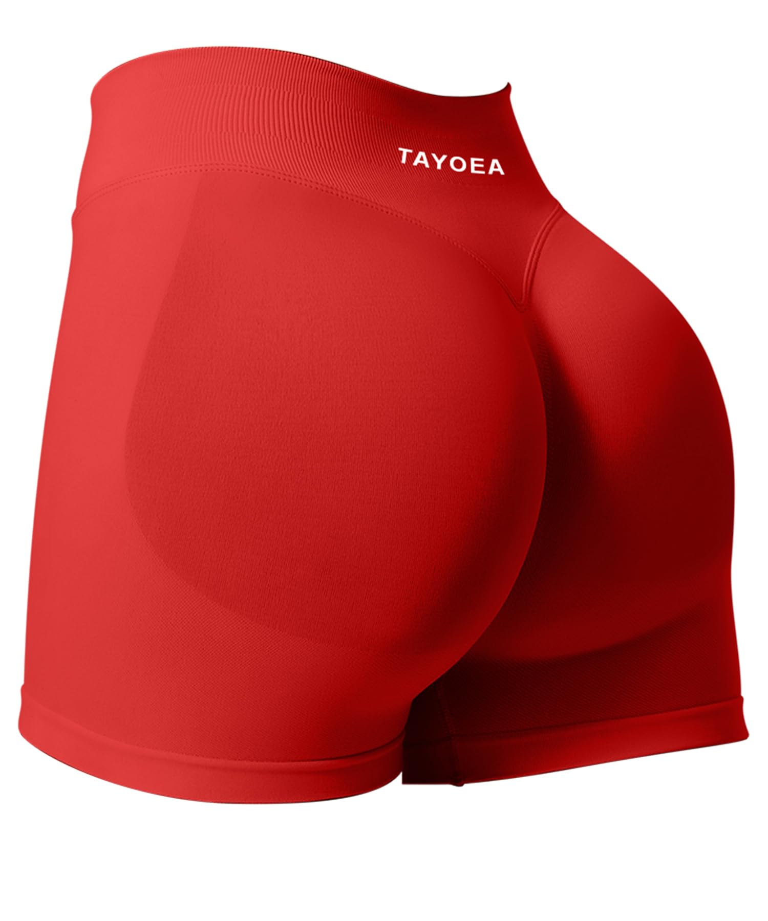 TAYOEA Pantalones Cortos Ciclismo Deportivos para Mujer Mallas Correr Cintura Alta Gimnasio Fitness Yoga Medias Push Up Booty Butt Scrunch Opaco Sin Costuras — view 12