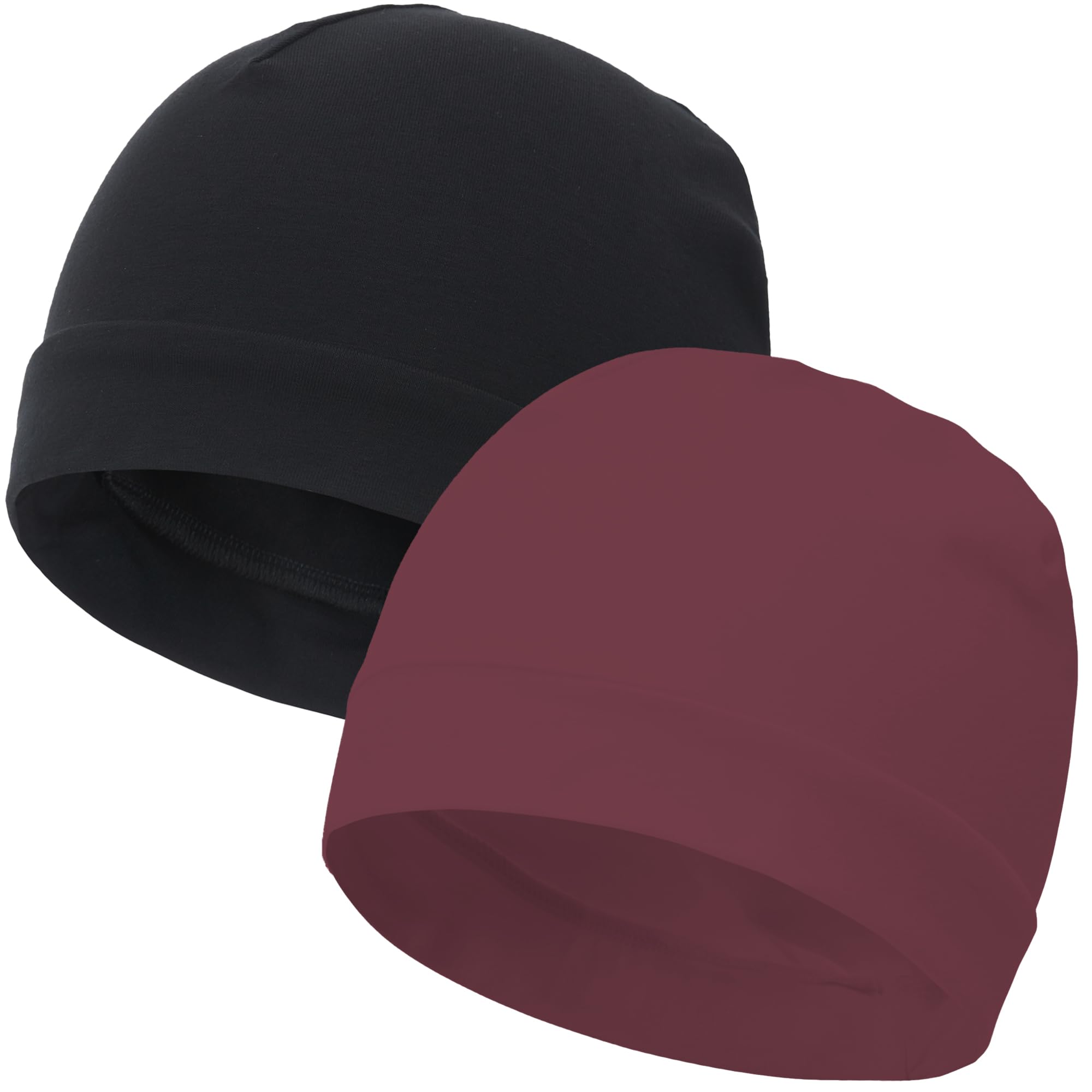 vidsel 100% Cotton Skull Caps Beanie Night Cap Sleep Hats for Men Women