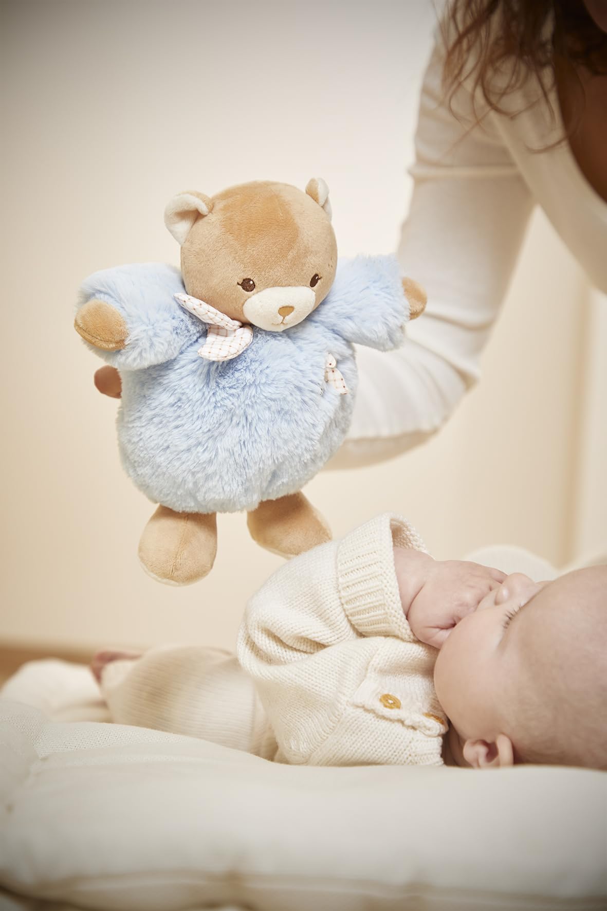 Kaloo, Blue Teddy Bear 17cm, Ultra-soft plush for baby, Tender companion from birth, Ideal size for little hands, Birth Gift - Image 4