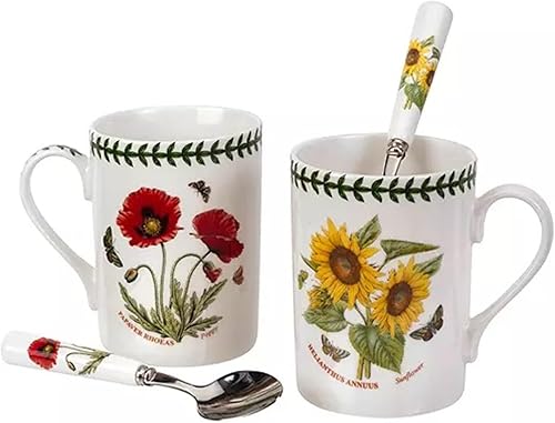 Miniatura 2 de Portmeirion Botanic Garden - Juego de tazas y cucharaditas de amapola y girasol