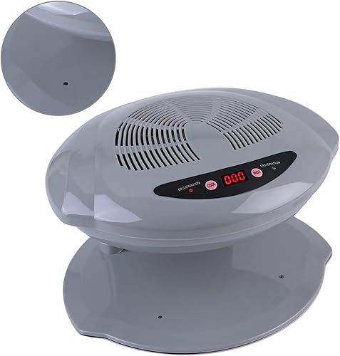 Miniatura 3 de Secador de esmalte de uñas profesional, 400 W, secadora de aire de doble temperatura para manos y pies, gris, 110 V
