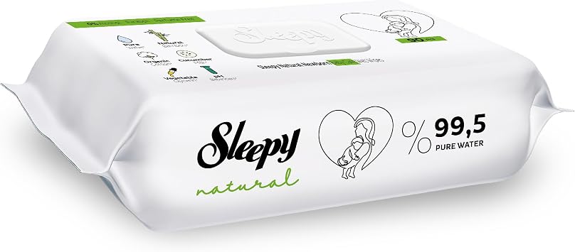 Sleepy Natural Yenido an Islak Bebek Bak m Havlusu 6x90 540 Yaprak