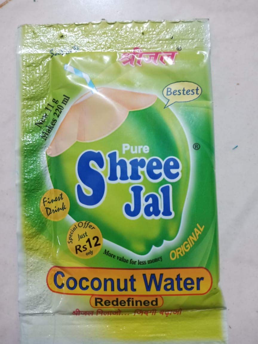 Shreejal Coconut Water Mix Economy Pack of 100 Sachets, (11 Gram Each