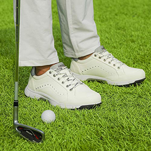 Image of THESTRON 2021 Men Golf Shoes Professional Spikes Golf Sport Sneakers Waterproof Mens Trainers Golfing