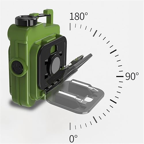 Miniatura 8 de COB Linterna pequeña brillante recargable llavero mini linterna 1000 lúmenes con 6 modos de iluminación luces con soporte plegable e imán fuerte