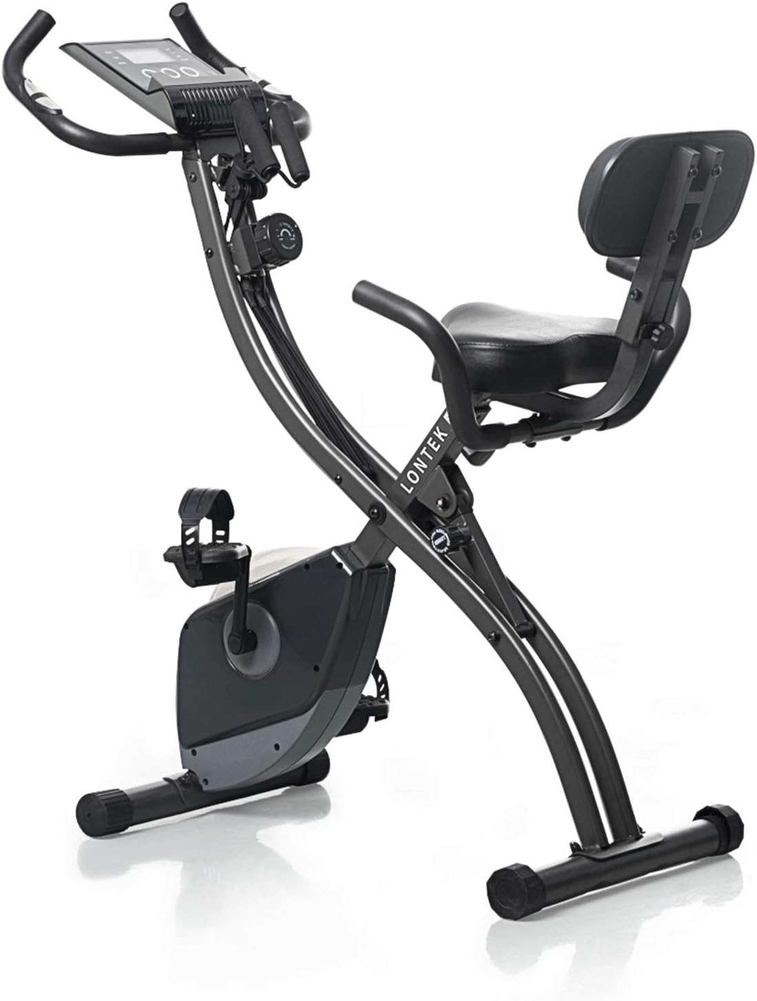 LONTEK Exercise Bikes for home use, Folding Fitness Exercise Bike with