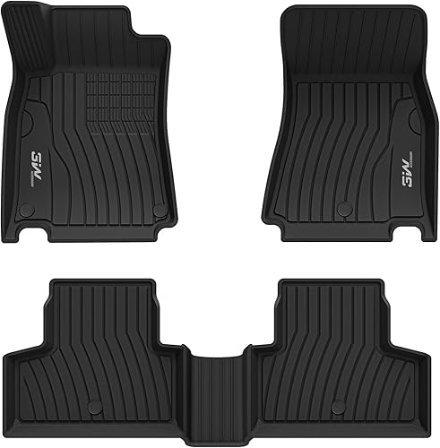 3W Alfombrillas de piso compatibles con Mercedez Benz GLB 2020-2022 TPE para todo tipo de clima forro de piso de ajuste personalizado para Mercedez