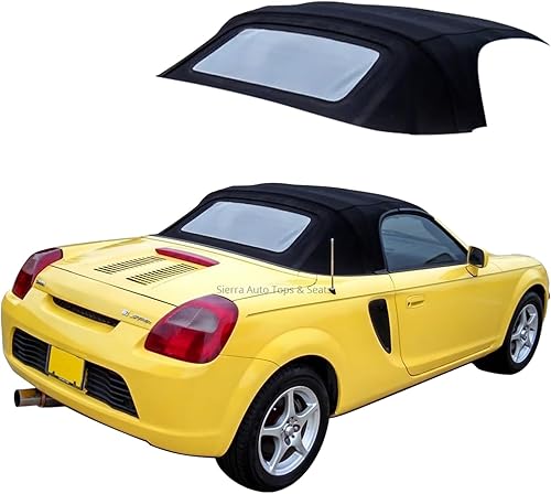 Sierra Auto Tops Convertible Top Reemplazo para Toyota MR2 Sypder 2000-2007, vinilo Cabrio, negro