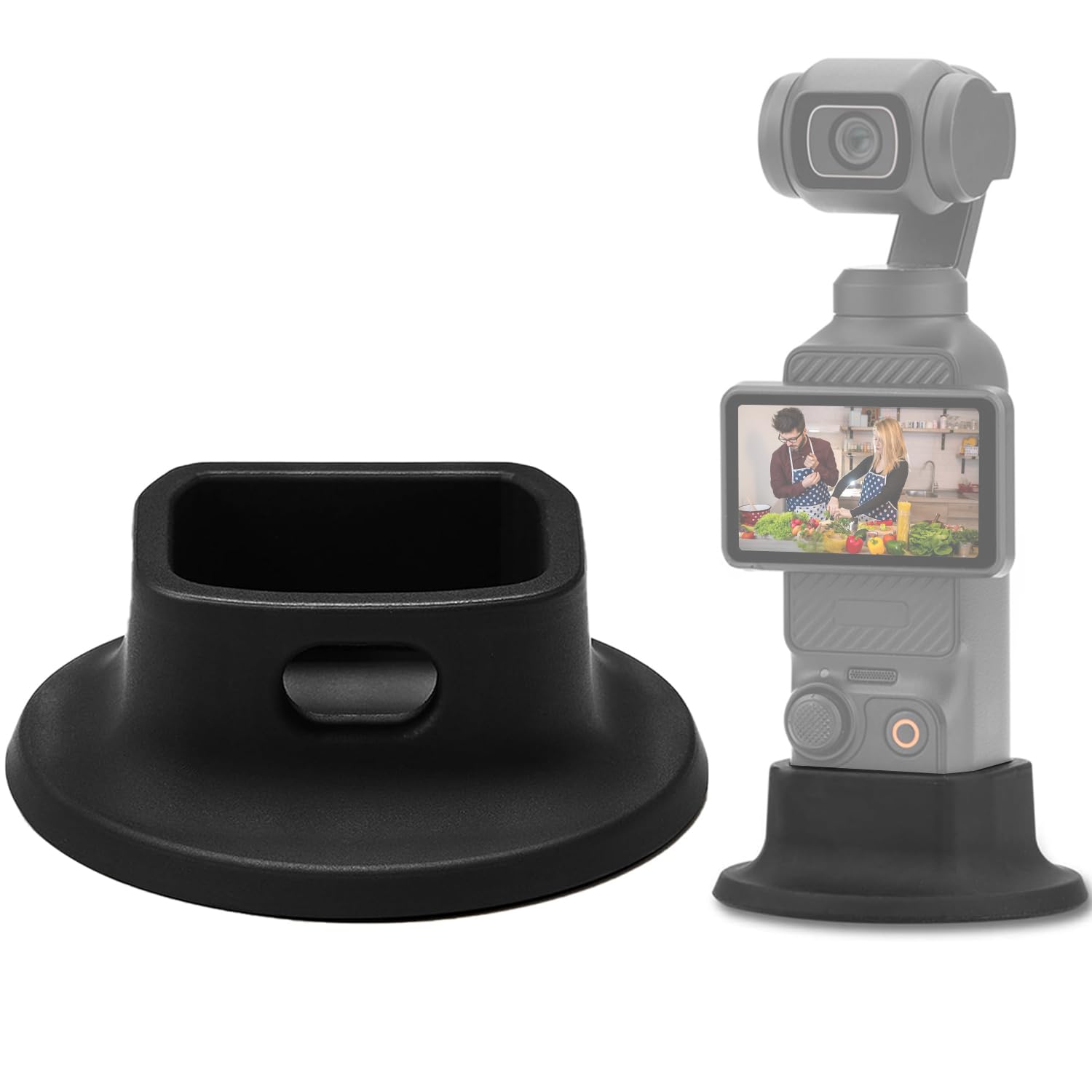 MINGVEN Silicone Non-Slip Base for DJI OSMO Pocket 3 - Stable Holder Stand Support (Large)