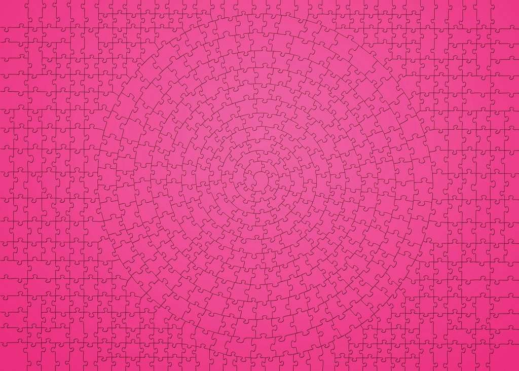 Ravensburger Krypt Pink​ 654 Piece Jigsaw Puzzle for Adults - 16564 - Every Piece is Unique, Softclick Technology Means Pieces Fit Together Perfectly