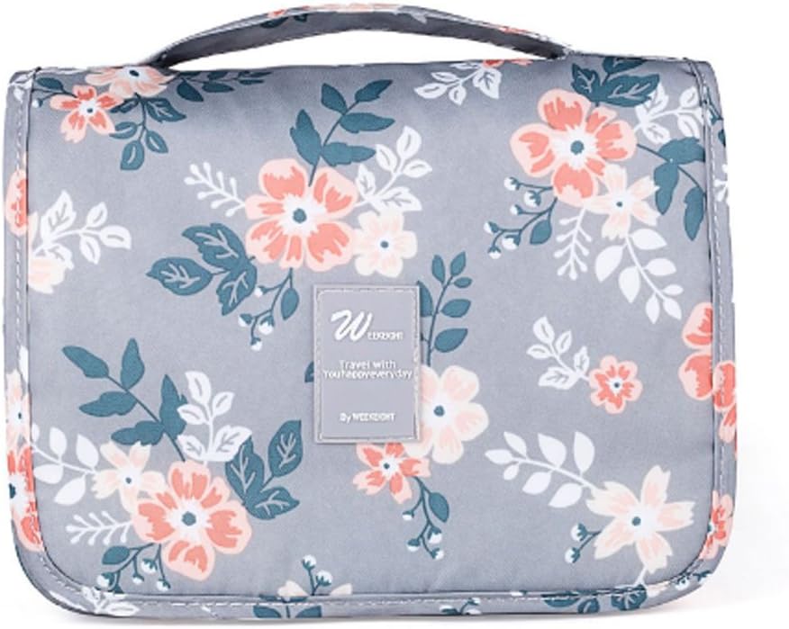 CalorMixs Hanging Toiletry Bag-Travel Organizer Cosmetic Wash Make Up Bag Case for Women Men Toiletry Kit Cosmetic Bag Travel Accessories with Hanging Hook