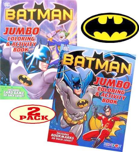 Batman Coloring and Activity Book Set (2 Coloring Books)