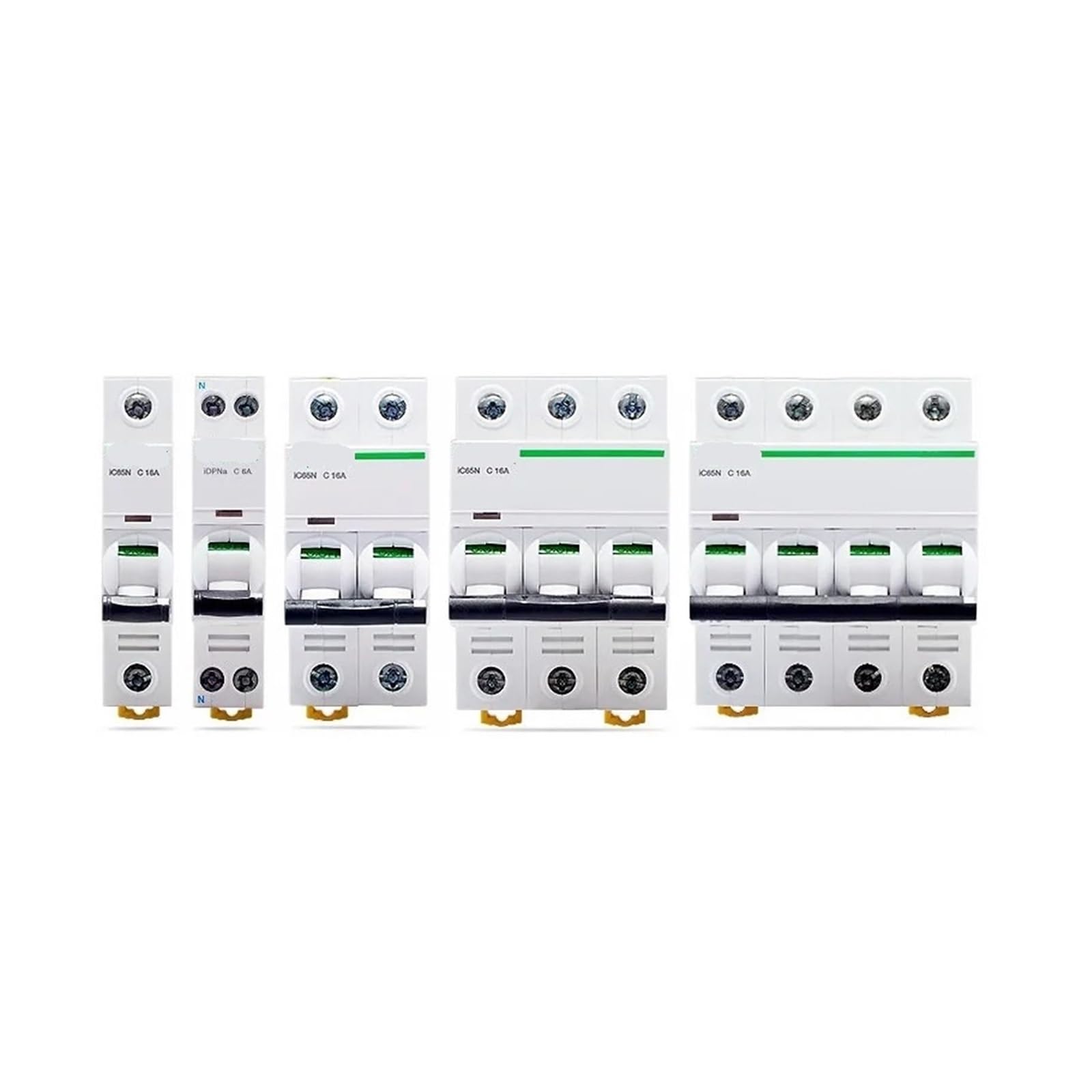 Leotnndq 3P 1Pcs Residual Current Circuit Breaker Ic65n 2P C63+Vigi+Ic65ele 300Ma-1Pcs(20A)