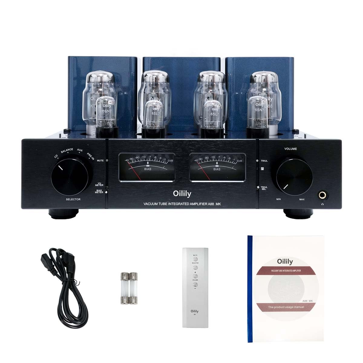 Amazon.com: Oilily A88MK KT88 X4 Tube Amplifier, 45W+45W Class AB