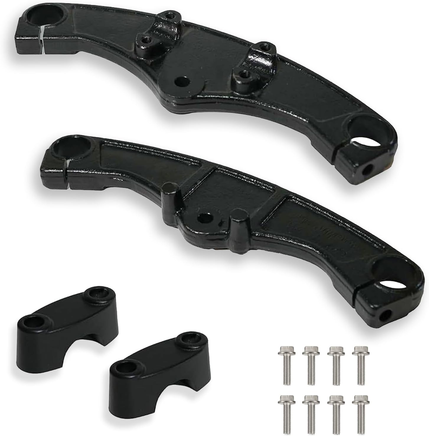 JMCHstore Heavy Duty Triple Tree Clamps 27mm Forks for Coleman CT200U CT200UEX BT200X Viper 200cc Axis M200 Massimo MB200S Mini bike (Silver)