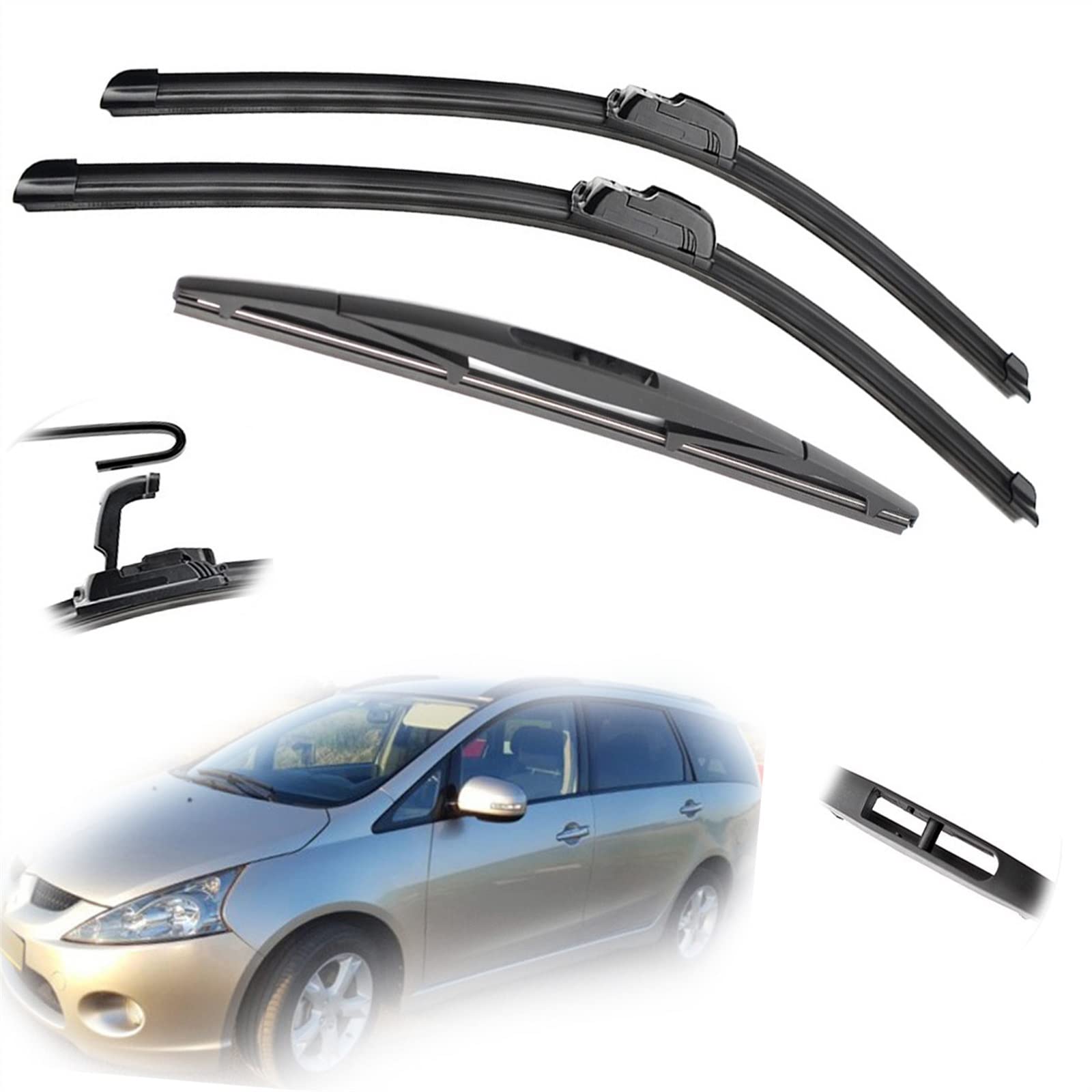 Essuie-glace Mitsubishi Grandis fatigués ? Remplacez vos balais avant arrière 28" 22" 12"