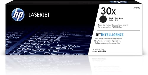 Cartucho de tinta negra original de alto rendimiento HP 30X F6U19AN Negro Paquete de 1 Negro