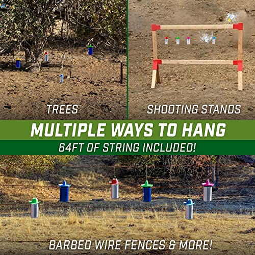 Gosports Outdoors Blast Hat Shooting Target Hangers 12 Pack - Turn 12Oz Cans Into Hanging Shooting Targets #TOP3