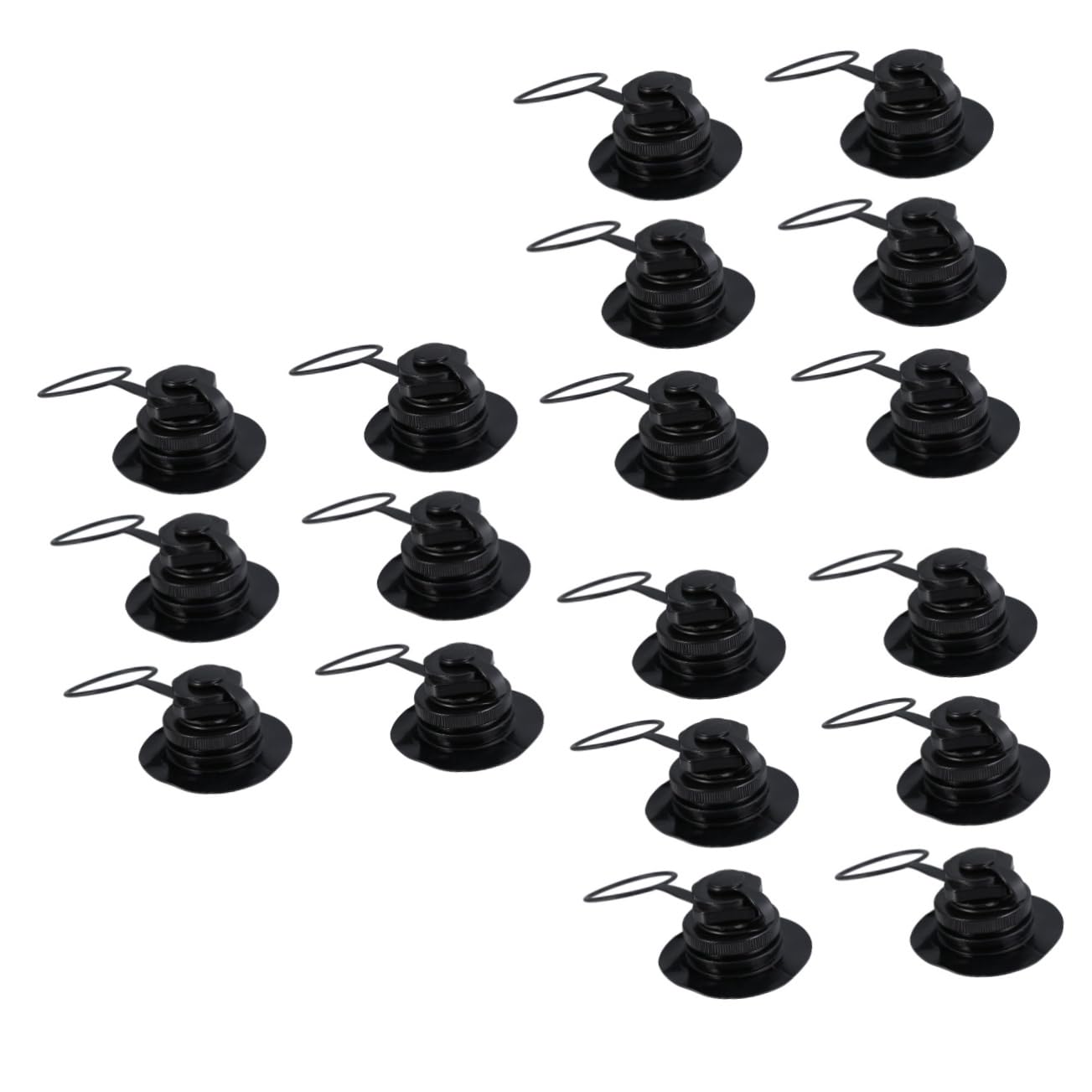 BESPORTBLE Ugello del Gas di Boston Valvola Aria Boston Sostituzione Valvola Boston Aria per Gommone Valvola per Gommone Valvola dell'Aria Gonfiabile Kayak Gonfiabili Barca da Pesca Black PVC