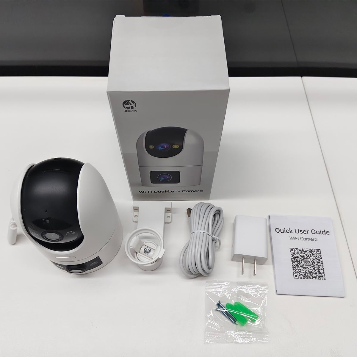 JOOAN Cámara de vigilancia exterior 5G WiFi cámara FHD 2K/3MP 5G/2.4G WiFi para almacenamiento SD y cloud 360° Cámara para perros con aplicación de 2 vías de audio, cámara de vigilancia exterior