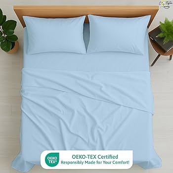 クイーンサイズ　エジプト綿シーツセット Amazon｜Cottington Lane プレミアム品質 100%エジプト綿 4