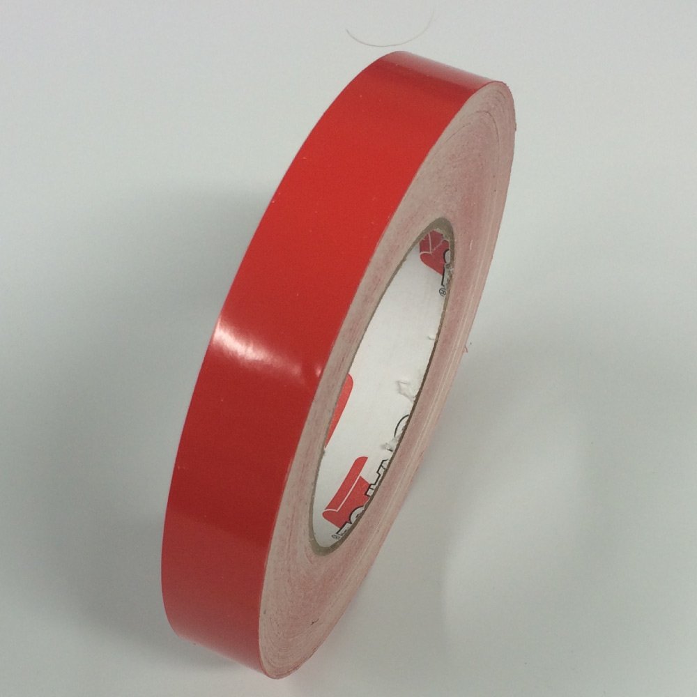 ORACAL 651 Vinyl Pinstriping Tape - Pinstripes, Decals, Stickers, Striping - 1inch x 150ft. roll - Orange red