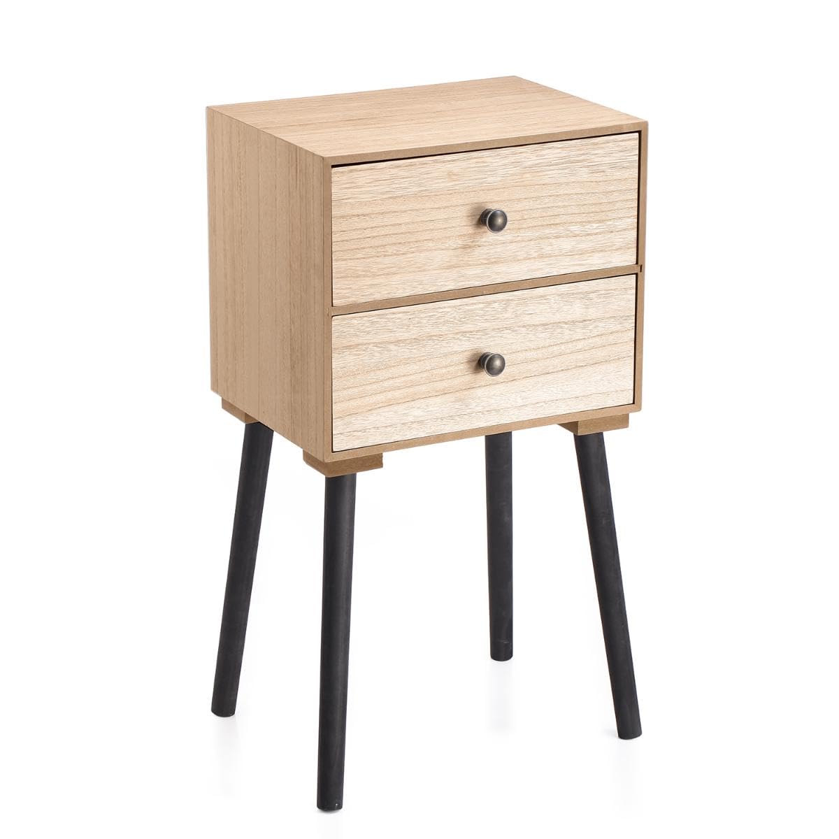 Arcoroc Vinthera Moa Naturalny blat MDF z nogami sosnowymi 35x26x65cm Drewno