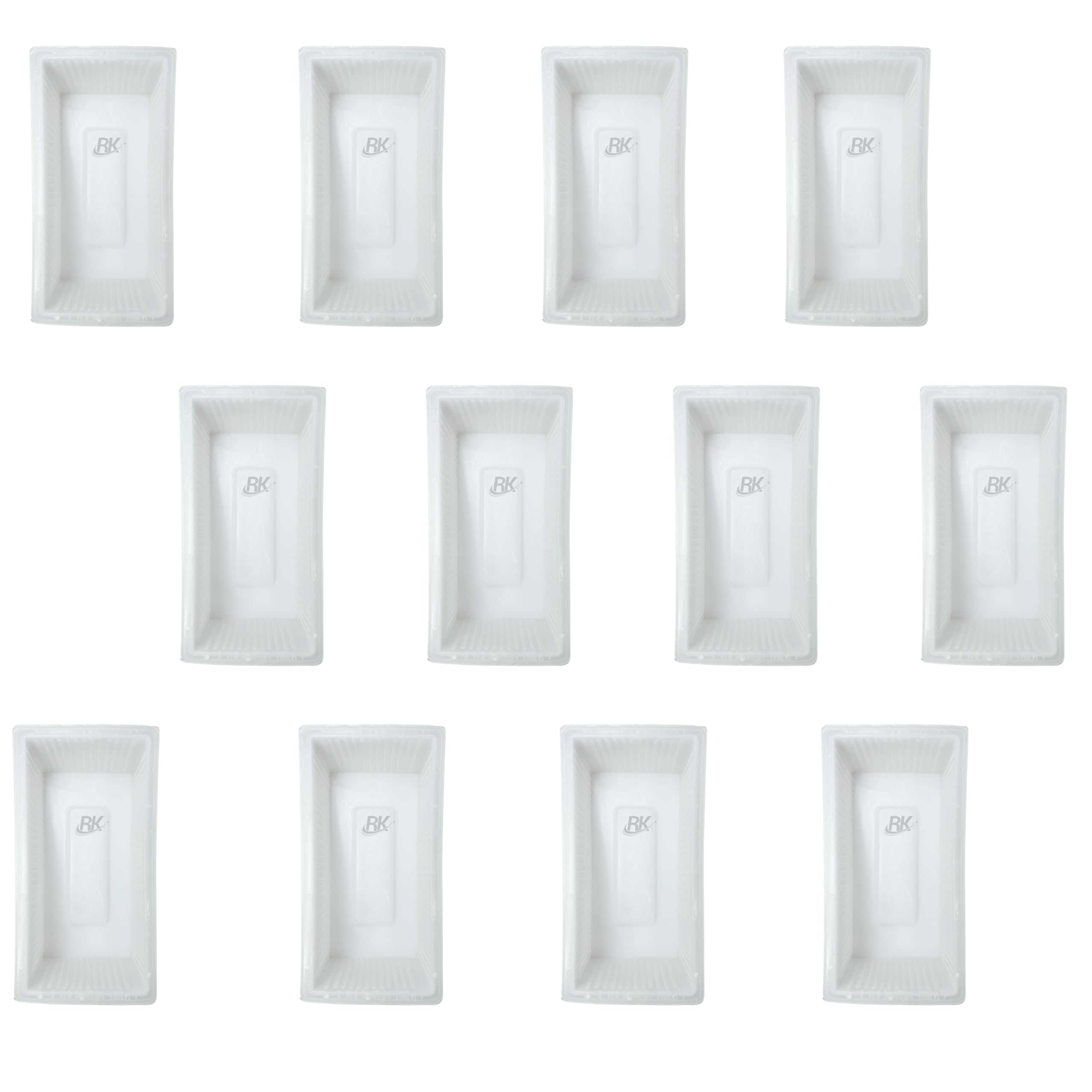 RK Plastic Liner Brick Mould 9"x4.5"x3" (Pack of 12) | Paver Block | Silicone Cement Interlocking Concrete Mould | Reusable DIY