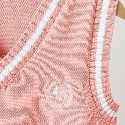 Children's Sleeveless Knitted Vests Primary and Secondary School Boys Girls Long Sleeve V Neck Knitting Pullovers3