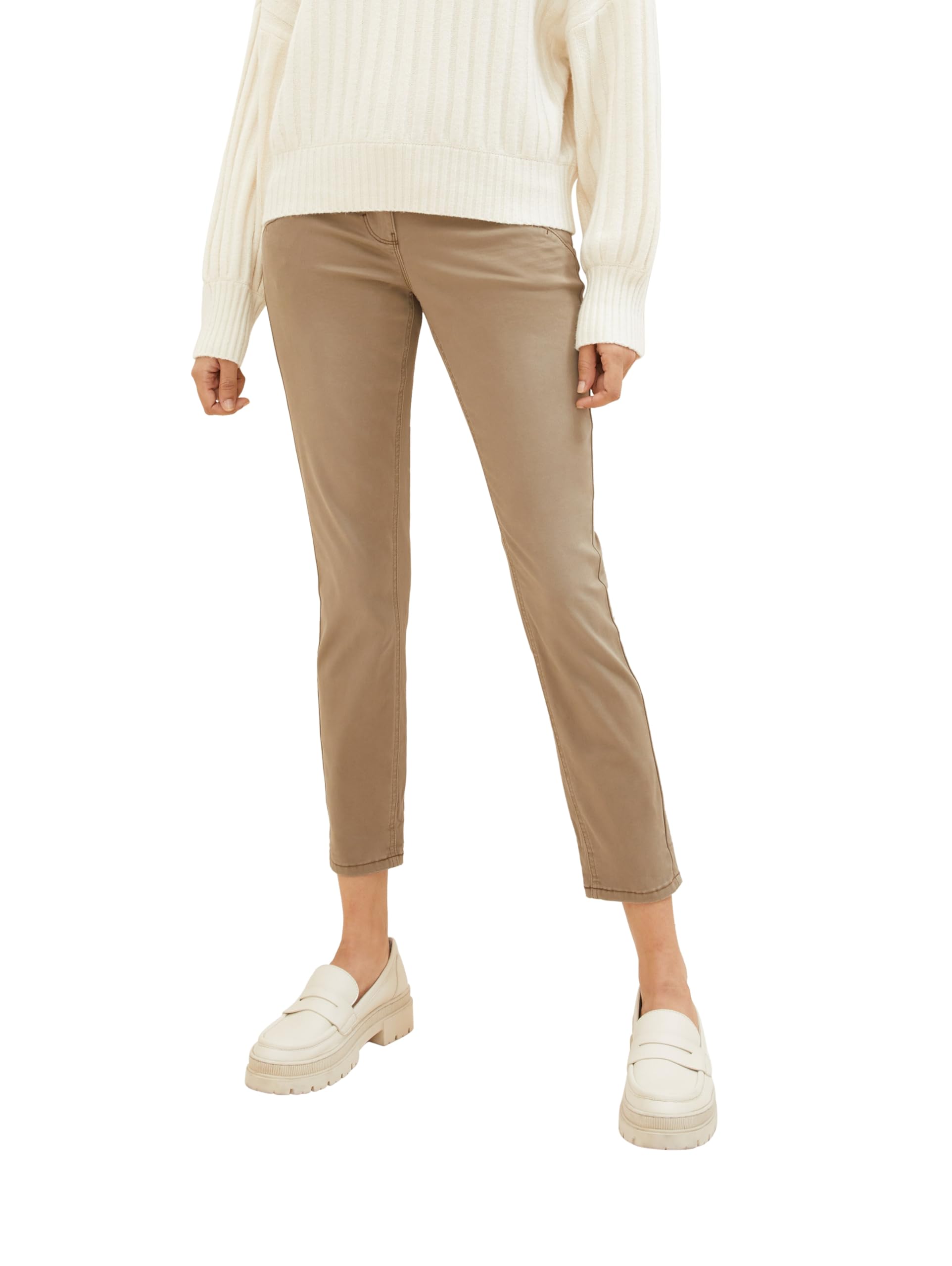 TOM TAILOR Damen Tapered Relaxed Hose mit Kordelzug