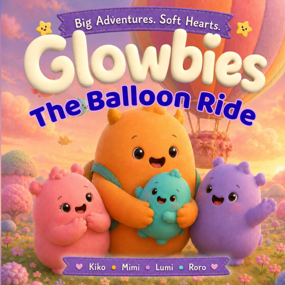 Glowbies - The Balloon Ride: A Cozy Bedtime Story for Kids About Friendship, Kindness, Magical Adventures, Sweet Dreams, and Balloon Journeys