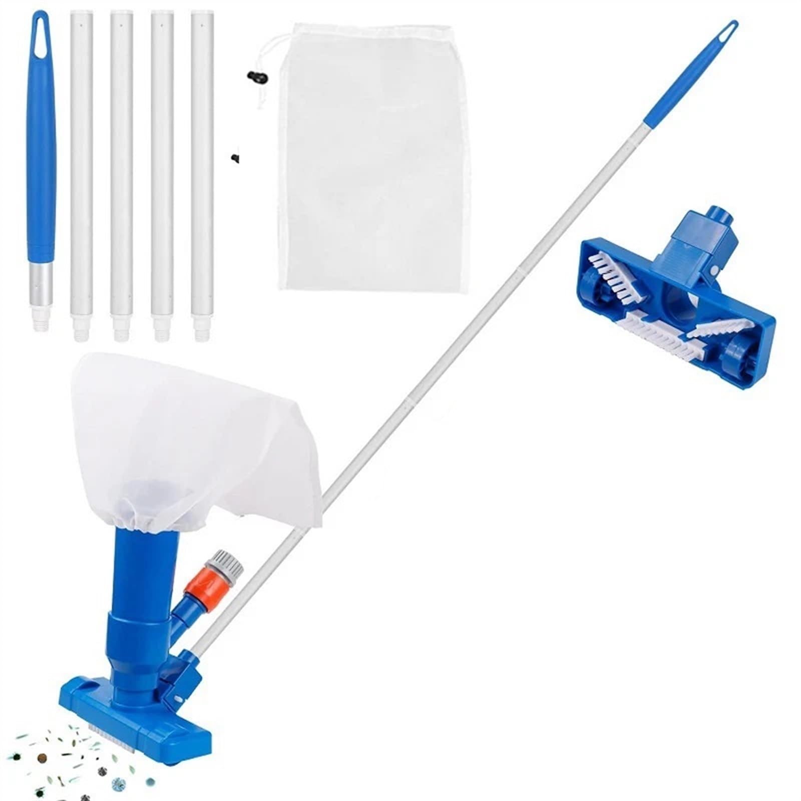 Maintenance Kit Kit de Limpieza por aspiración para Piscinas Limpiador de Fondo de Piscinas Red de Limpieza de filtros de Piscina Skimmer Herramienta para Piscinas Kit de Piscina(Plug Kit B)