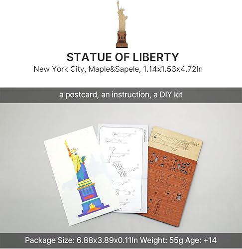 Miniatura 6 de WOODSUM - Rompecabezas 3D de madera con postal