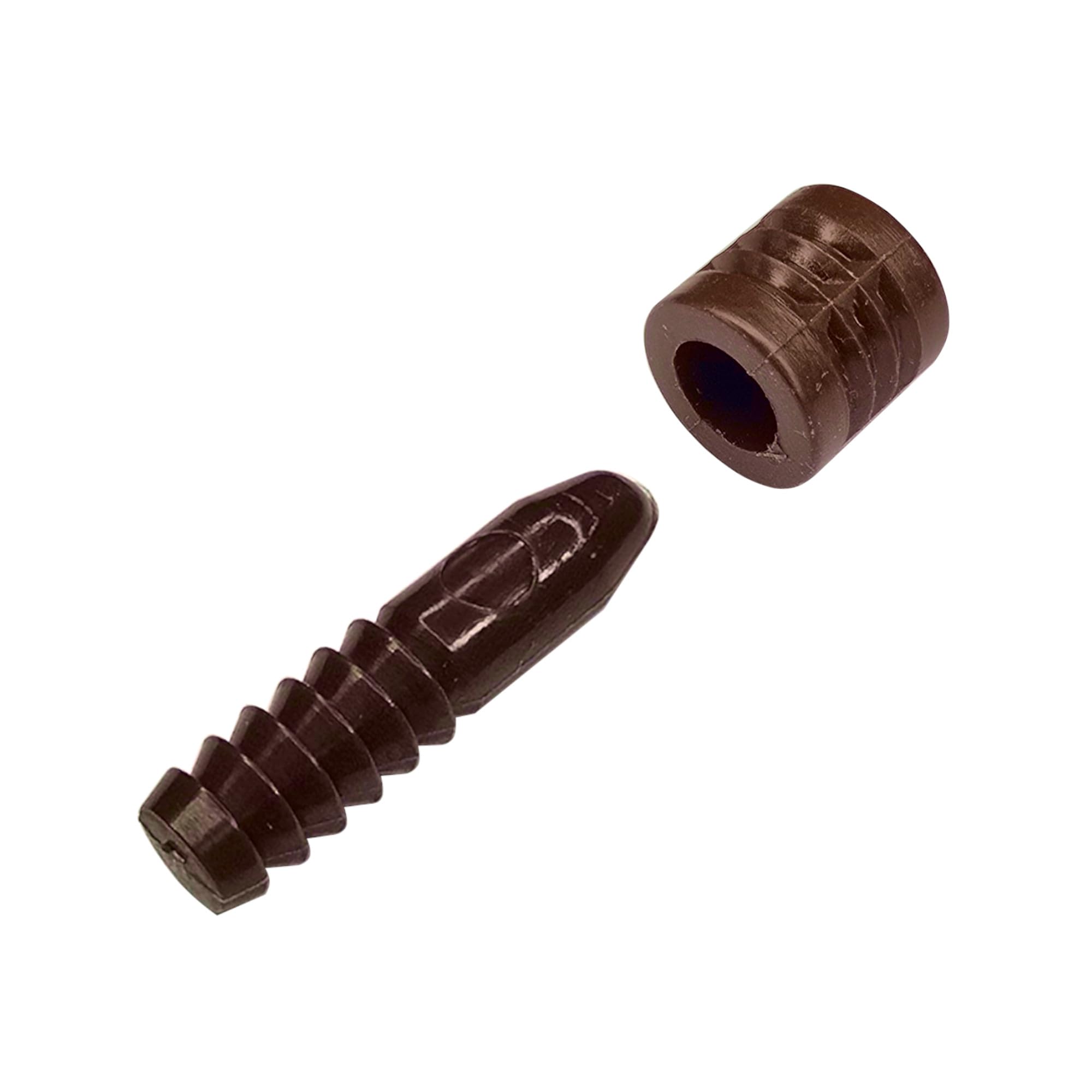 cyclingcolors 10x Perno di Guida Centraggio Plastica Scorrevole Prolunga Estensione Tavolo Mobile Universale, Marrone scuro