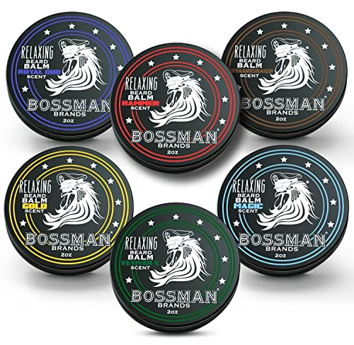 Bossman Relaxing Beard Balm Variety Pack - All 6 Scents - Made in Texas