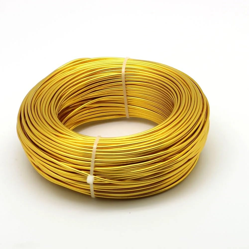Aluminium-Gauge 3 mm 4 mm 25/12 Meter Schmuckergebnisse aus Aluminiumdraht für Schmuckherstellung DIY Basteldraht Aluminium Silber Gold Schmuck Draht aus weichem Metall (Color : S